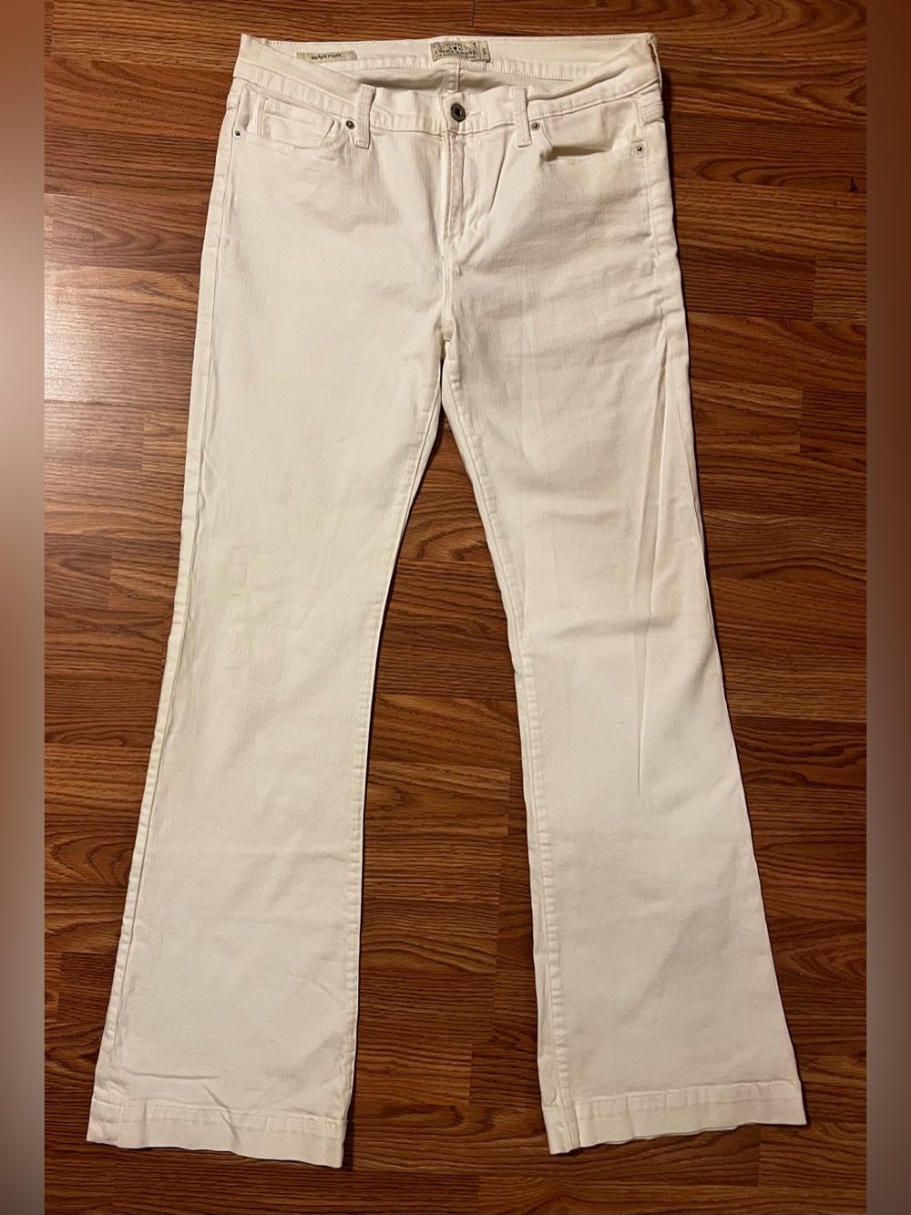 Women’s Lucky Brand Brooke Flare White Bootcut Jeans - size 12